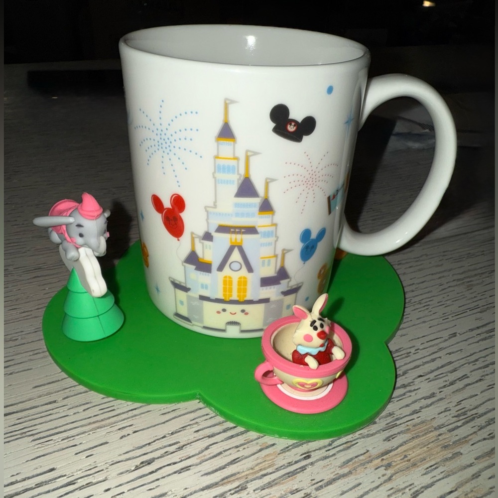 RETIRED Disney Parks Maruyama Collection Magic Kingdom Castle Mug and Saucer